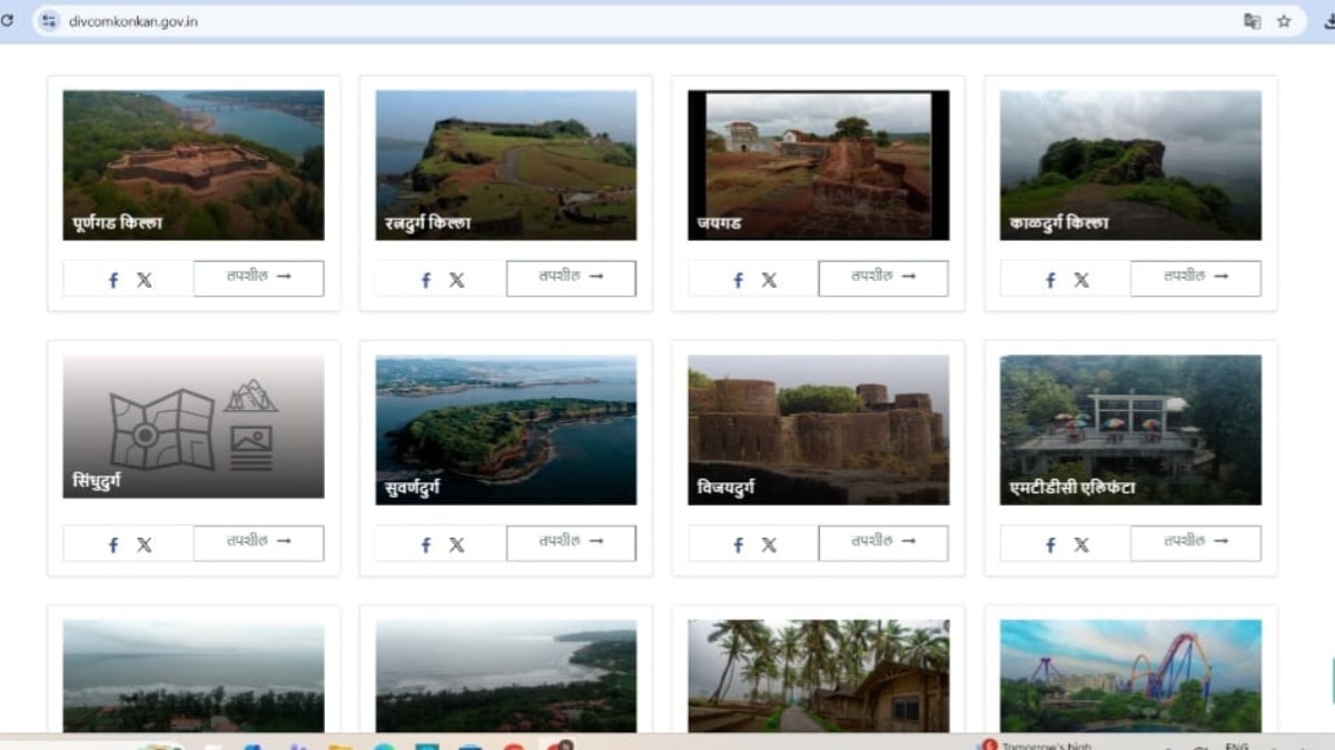 konkan tourism information on official divisional commissioner website explore forts beaches travel guide religious nature