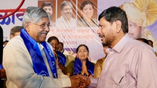 Ramdas Athawale PMC election 2025 RPI BJP alliance Mahayuti Sankalp Melava Gandhi allegations pune