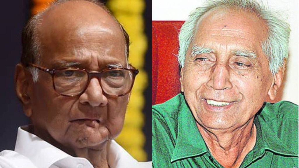 Sharad Pawar Post About Baba Adhav Sharad Pawar Post About Baba Adhav