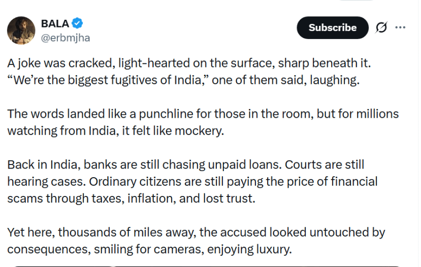 x post on lalit modi