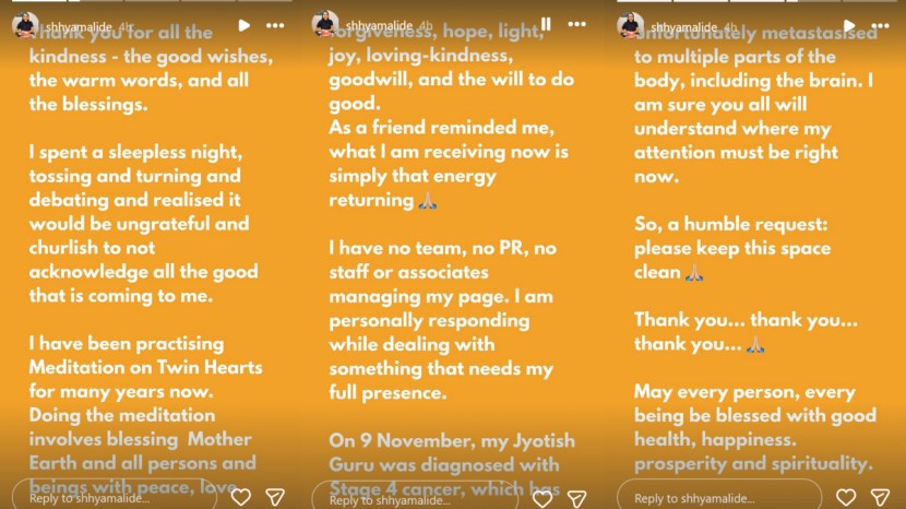 Shhyamali De post sleepless nights