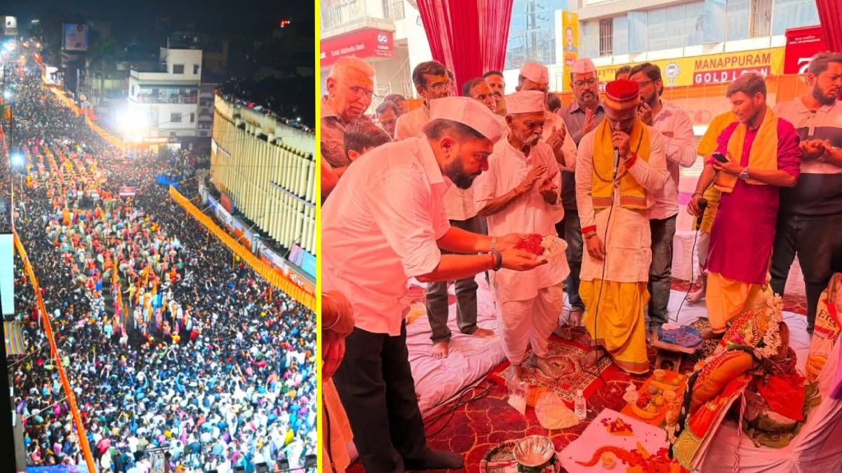 Thousands of Shambhu devotees gathered in Kolhapur; Ichalkaranjit paid homage to Chhatrapati Sambhaji Maharaj