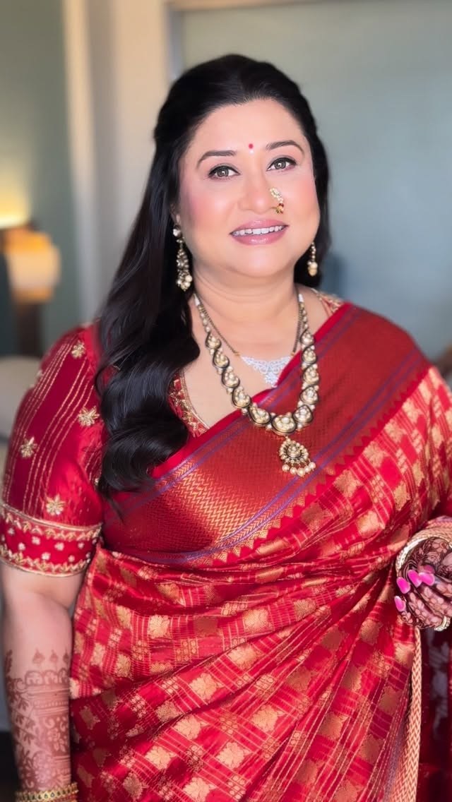 Soham Bandekar Pooja Birari Sangeet Suchitra Bandekar Look
