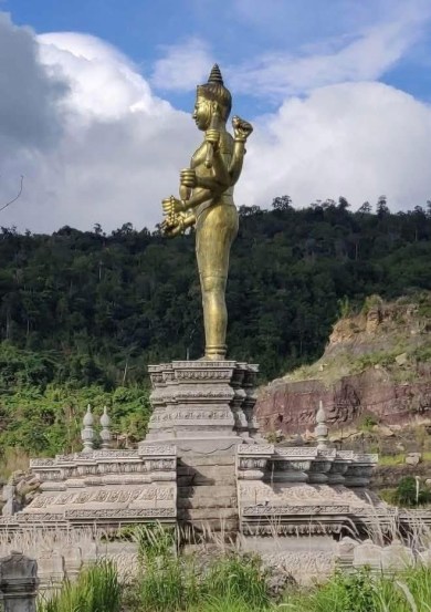 Thailand-cambodia conflict latest news of Vishnu Statue