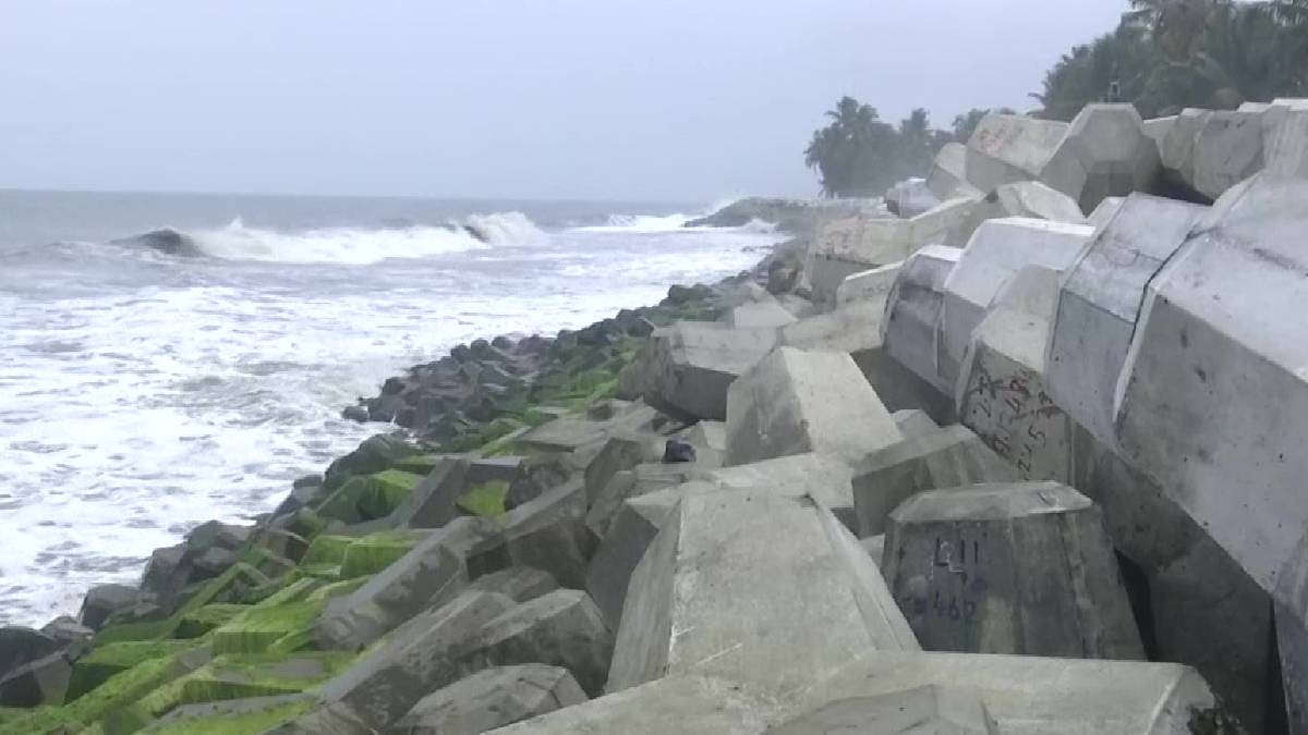 Pirwadi Beach Uran Massive coastal erosion
