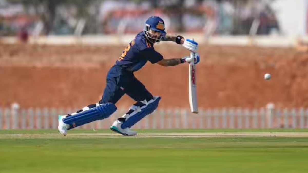 Virat Kohli 83 Balls Hundred in Vijay Hazare Trophy Comeback smashes 59th list A century delhi vs andhra Video