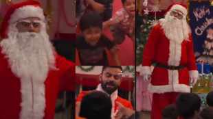 Virat Kohli Surprise kids in Santa Claus get up in shelter home kolkata old video viral