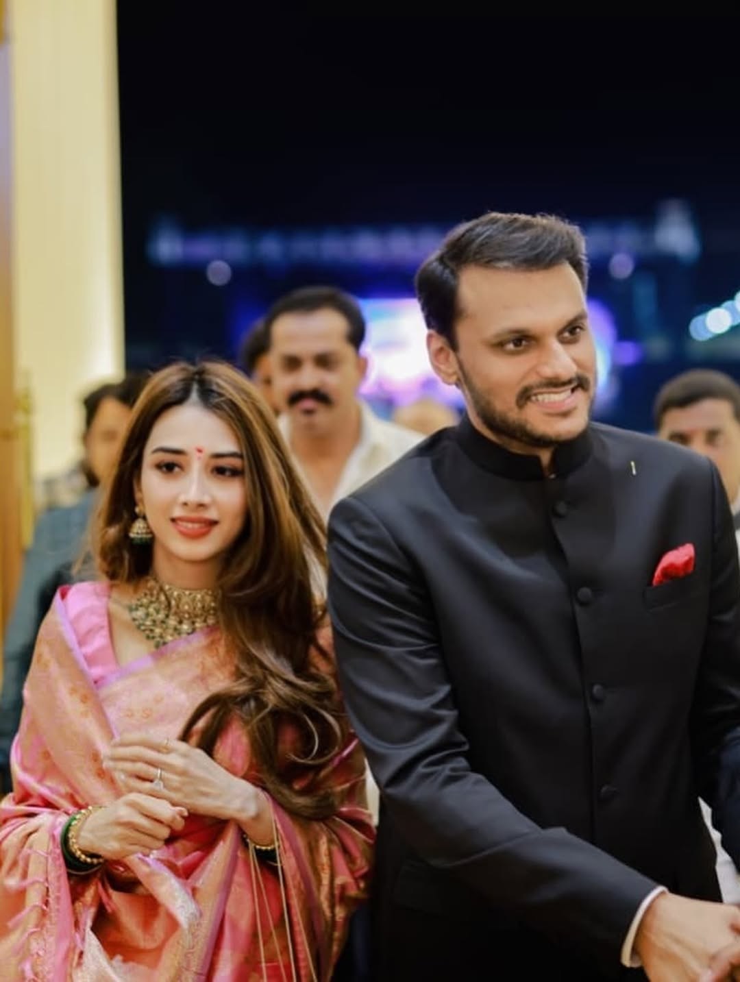 Yugendra Pawar Tanishka Kulkarni Wedding Reception
