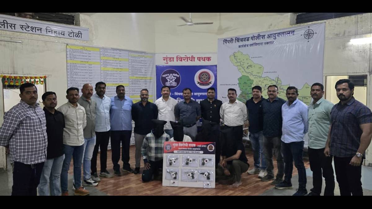 Seven pistols, six live cartridges seized in Pimpri