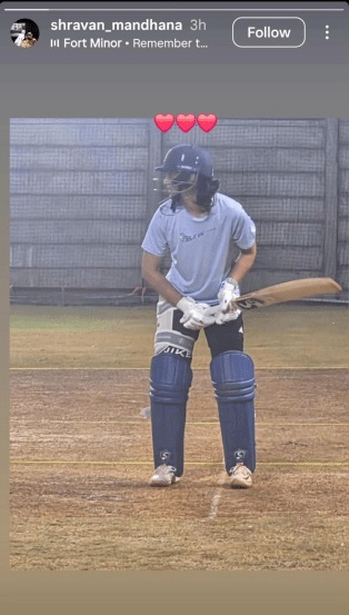 Smriti Mandhana Brother Instagram Story