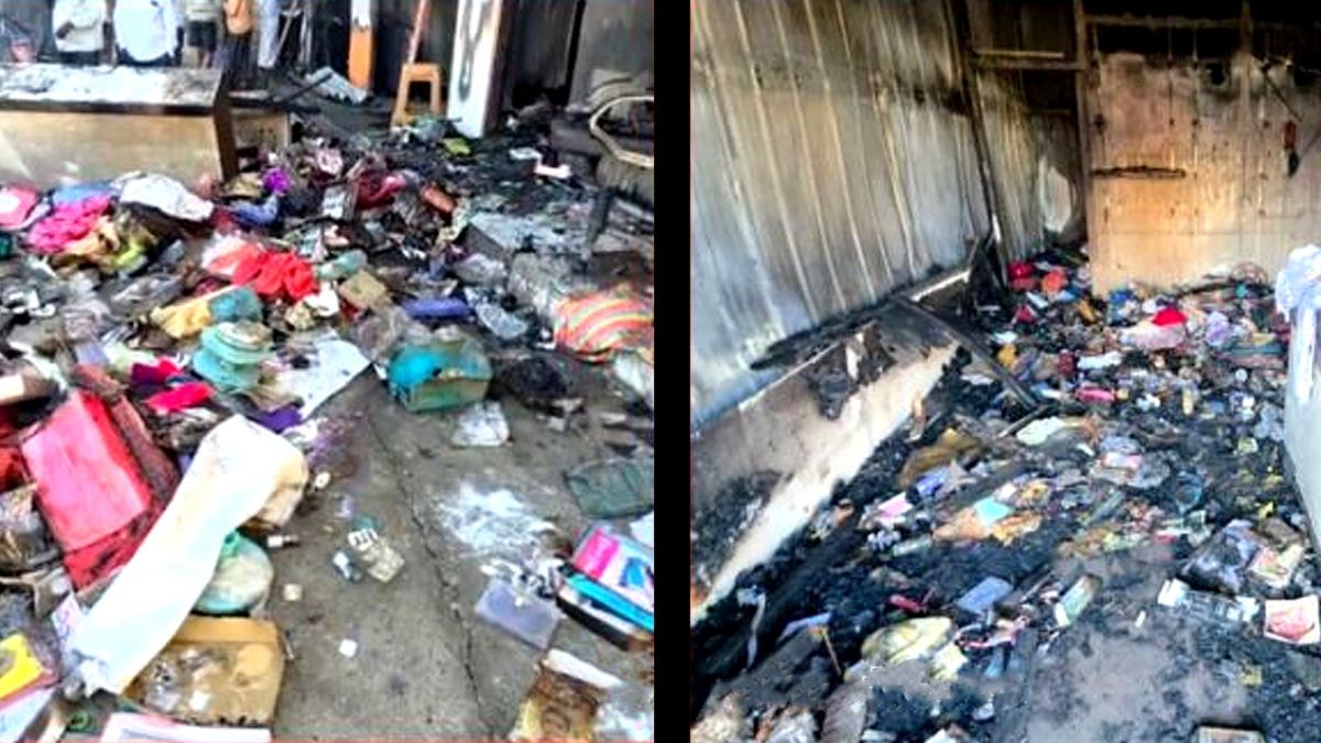 jalgaon fire near kalinka mata temple four shops gutted