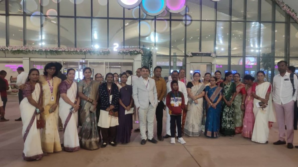 Navi Mumbai airport first passengers Navi Mumbai airport first passengers