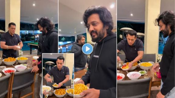 salman khan served bhaunchi bhel to ritiesh deshmuukh genelia shares video on social media