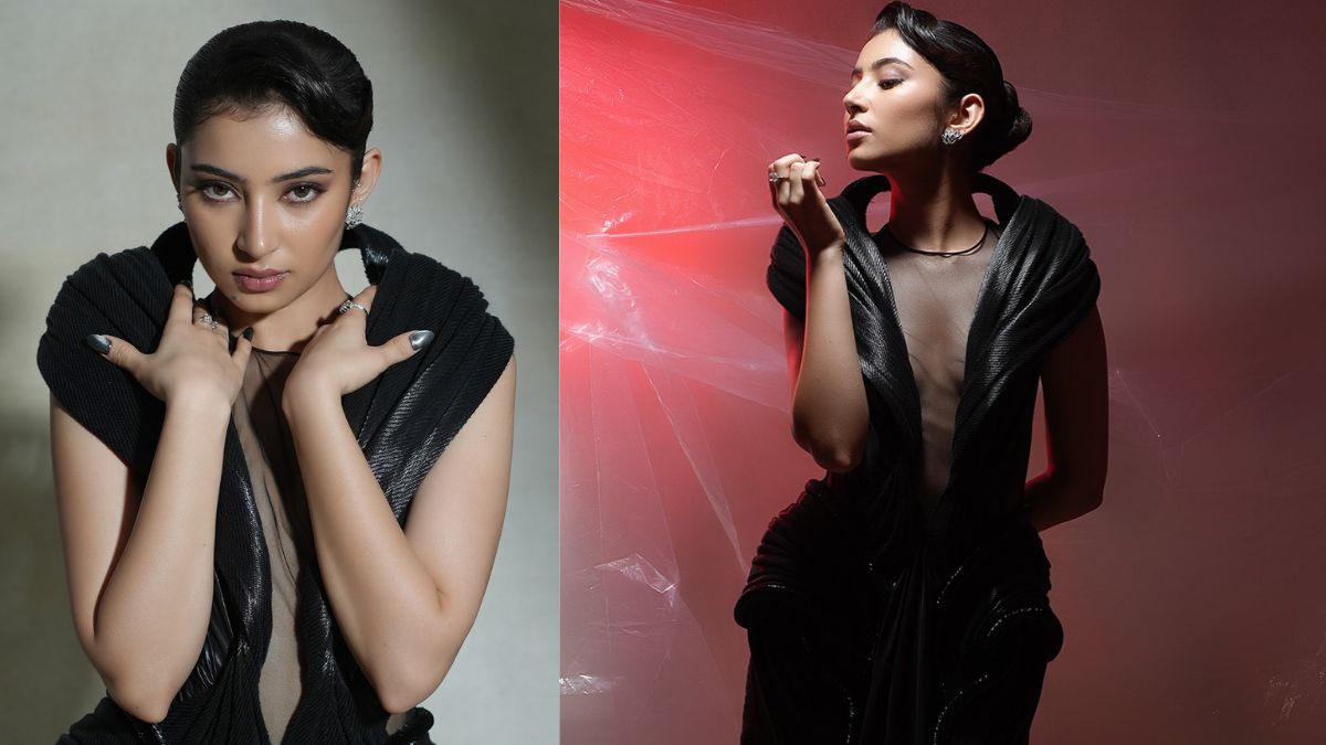 Dhurandhar Fame Sara Arjun Black Designer Gown Bold Look Ads 02 - Latest  Photos | 'धुरंधर' फेम सारा अर्जुनचे ब्लॅक डिझायनर गाऊनमधील फोटो पाहिलेत का?  चाहत्यानी केला लाईक्स अन् ...