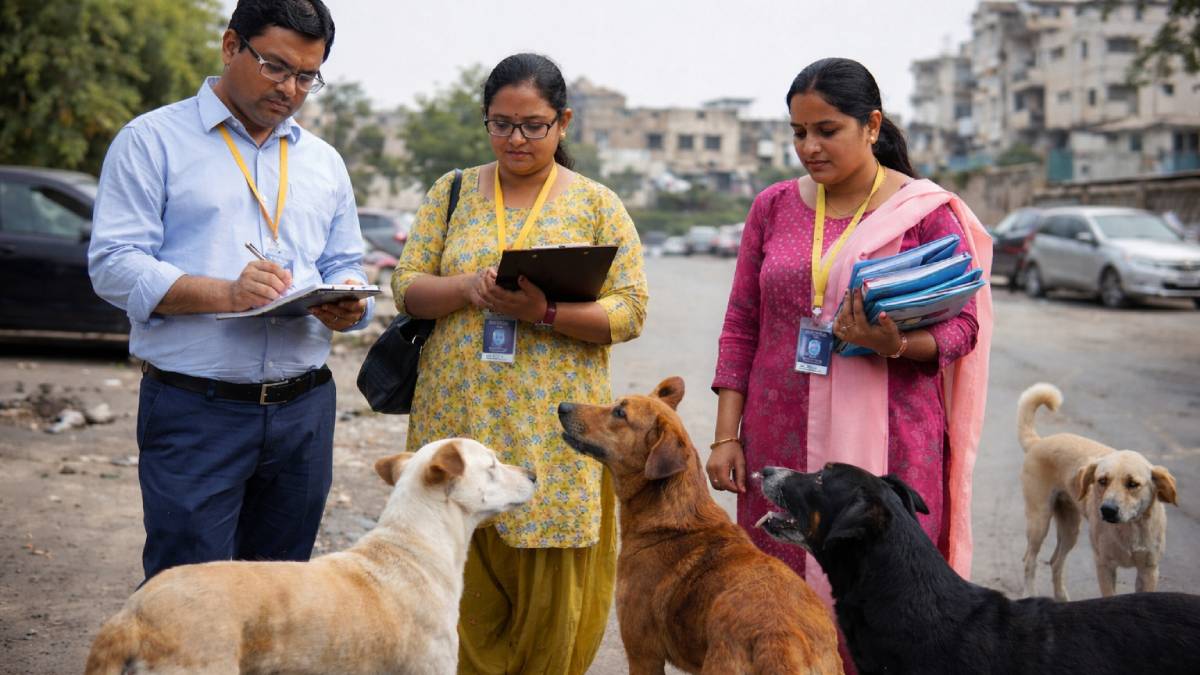 teachers handling stray dog issues