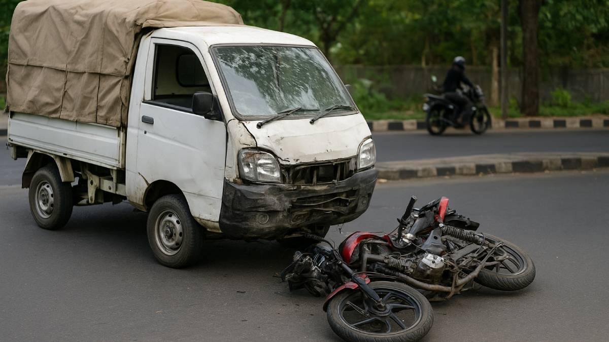tempo and bike collision