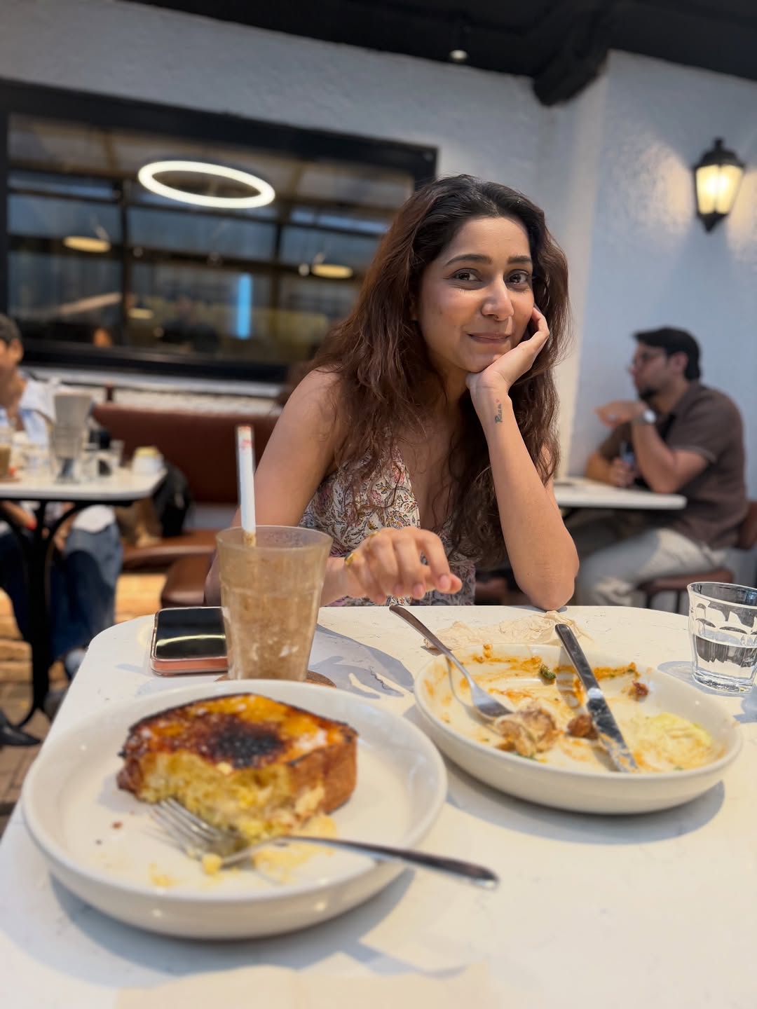 Khushbu Tawde and Gauri Nalawade during a coffee date photoshoot