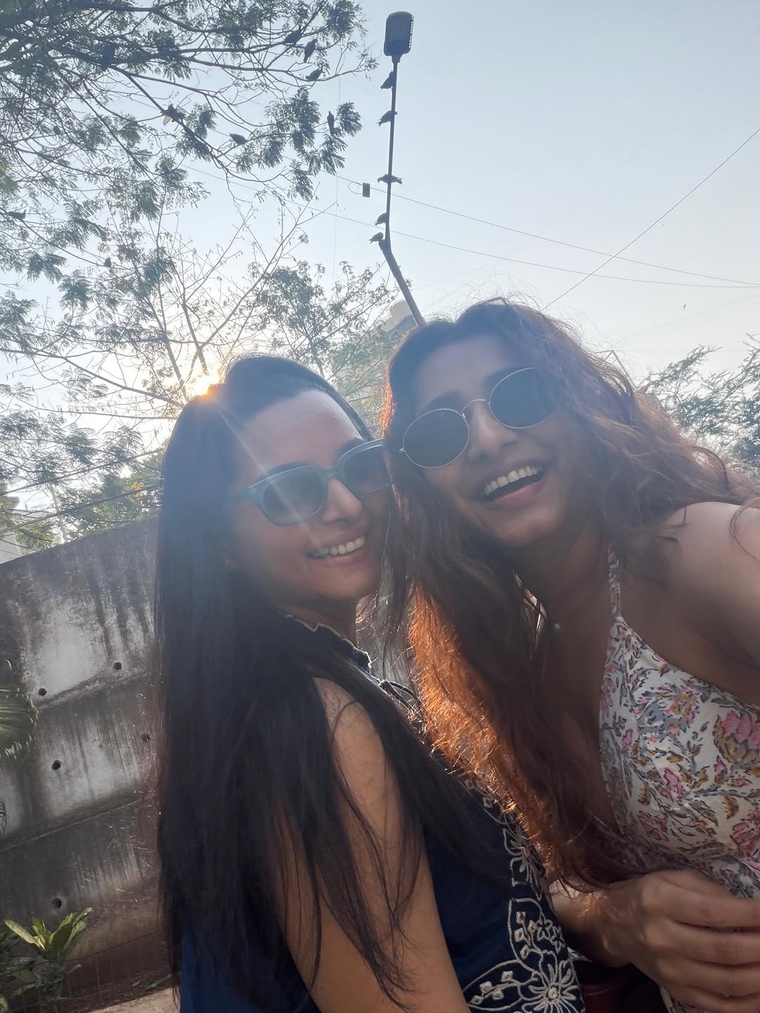 Khushbu Tawde and Gauri Nalawade during a coffee date photoshoot