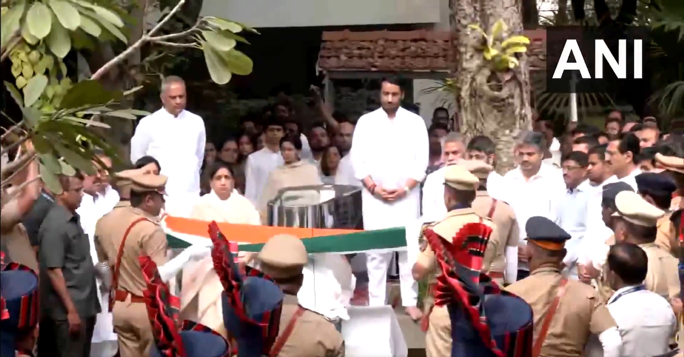 Ajit Pawar Katewadi Baramati Full State Honours