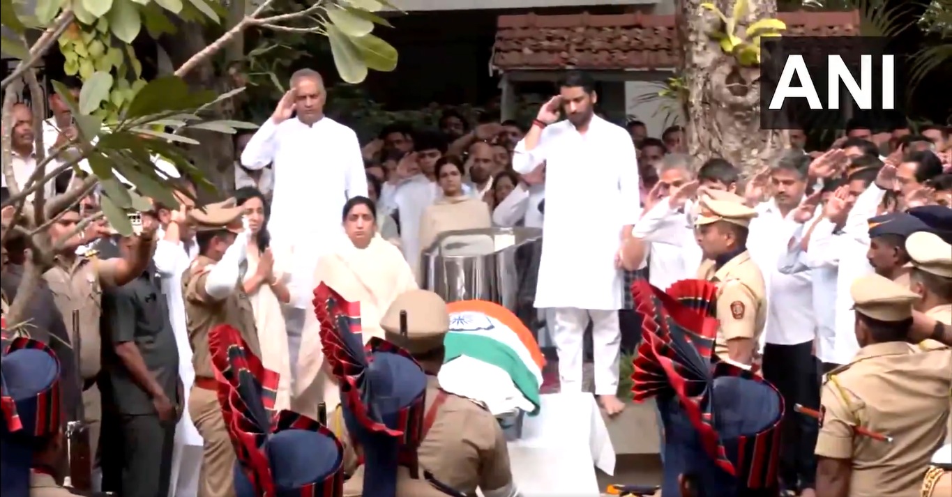 Ajit Pawar Katewadi Baramati Full State Honours