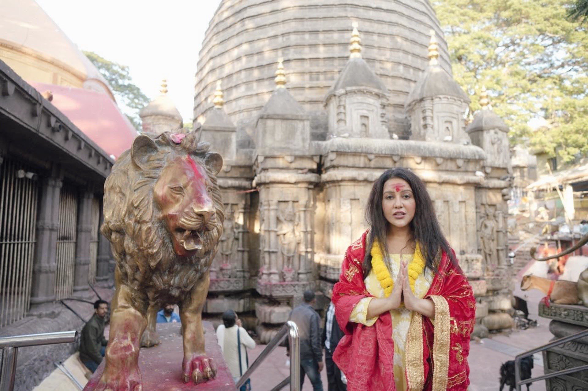 Amruta Fadnavis At Maa Kamakhya Temple Guwahati Assam
