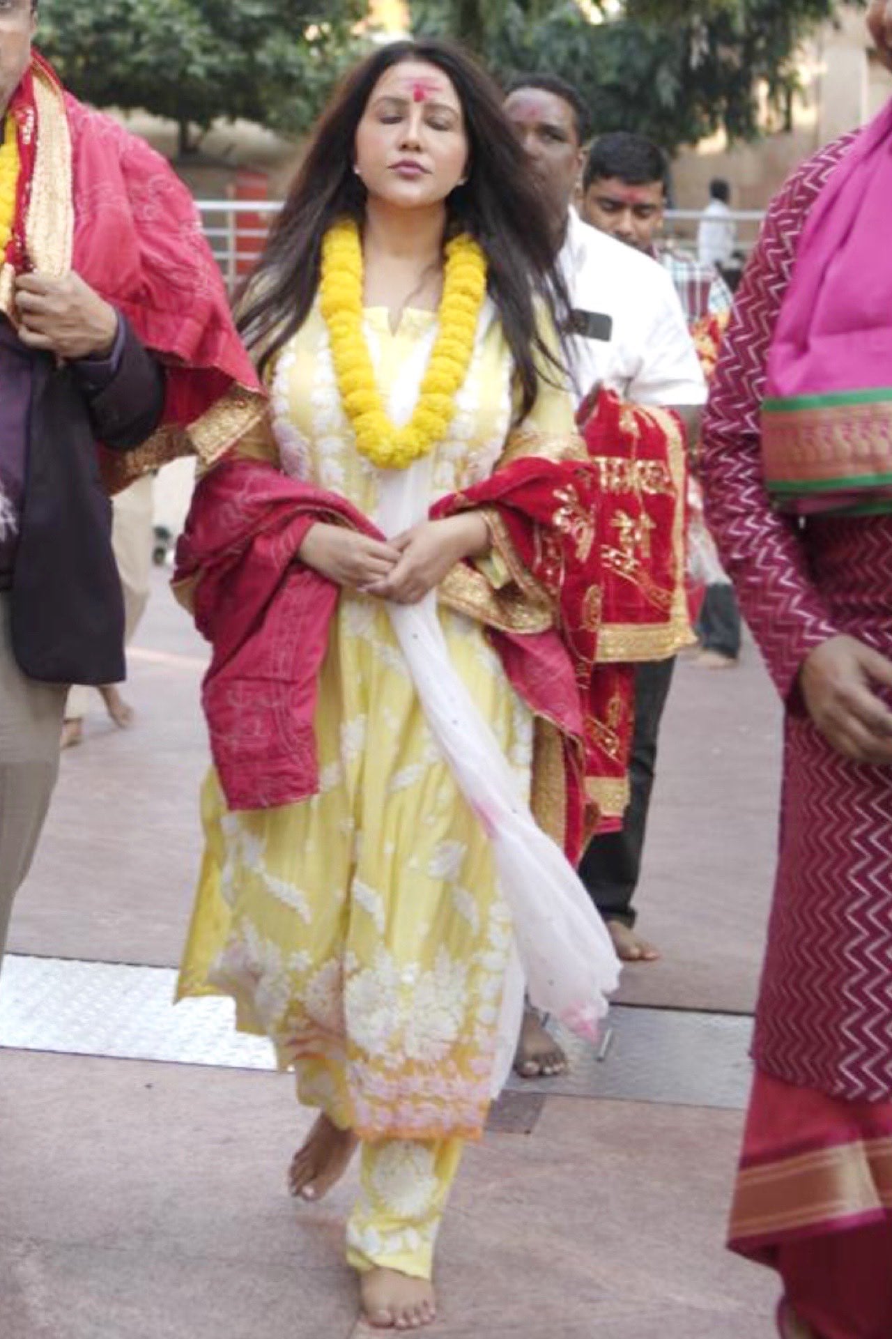 Amruta Fadnavis At Maa Kamakhya Temple Guwahati Assam