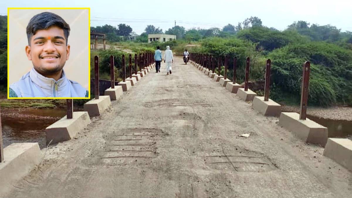 The poor condition of the life-threatening bridge on the Aner River