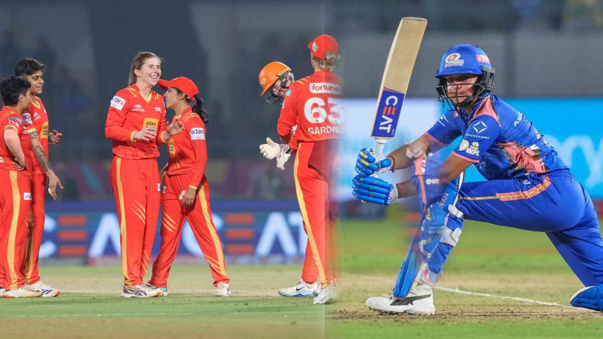 GG beat MI by 11 Runs Harmanpreet Kaur 82 Runs Gujarat Giants register their first-ever win against MI
