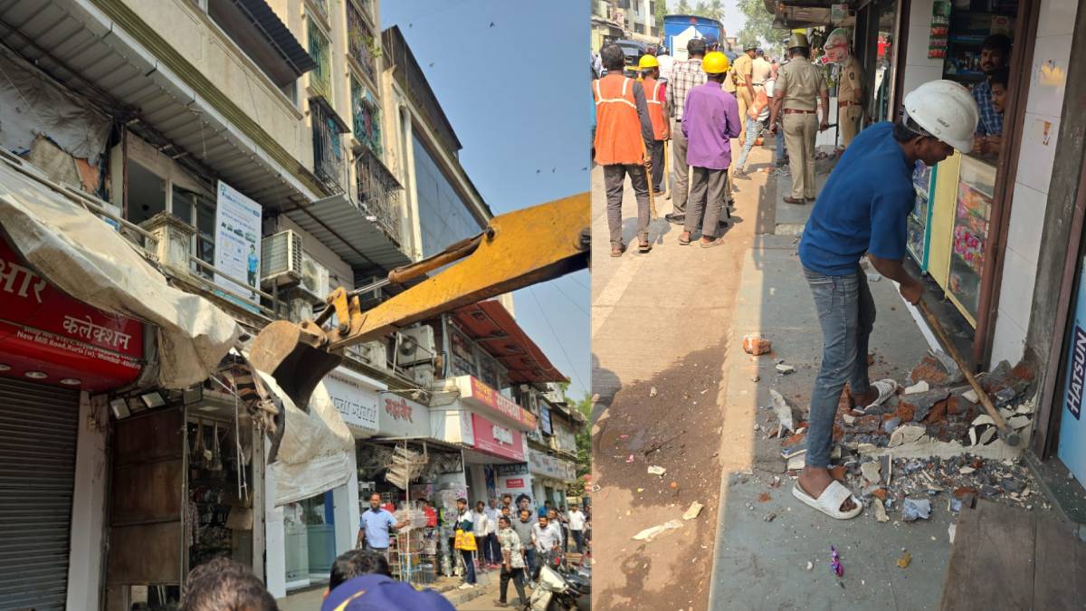 BMC Crackdown unauthorized constructions Kurla unauthorized hawkers