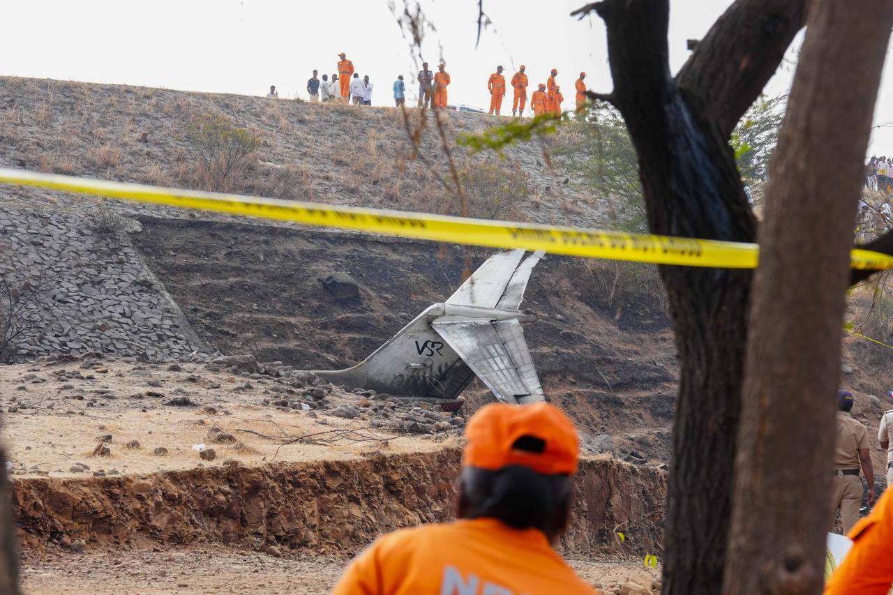 LIVE Photos From Baramati Plane Crash Ajit Pawar Death
