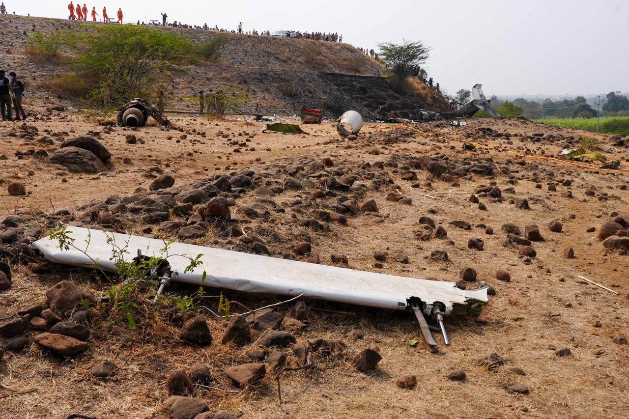 LIVE Photos From Baramati Plane Crash Ajit Pawar Death