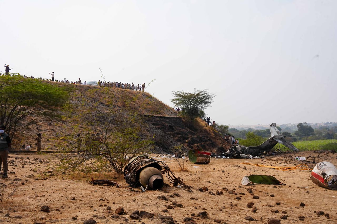 LIVE Photos From Baramati Plane Crash Ajit Pawar Death