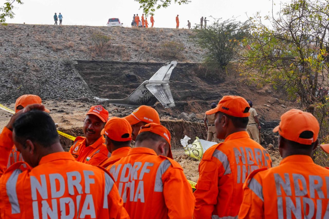 LIVE Photos From Baramati Plane Crash Ajit Pawar Death