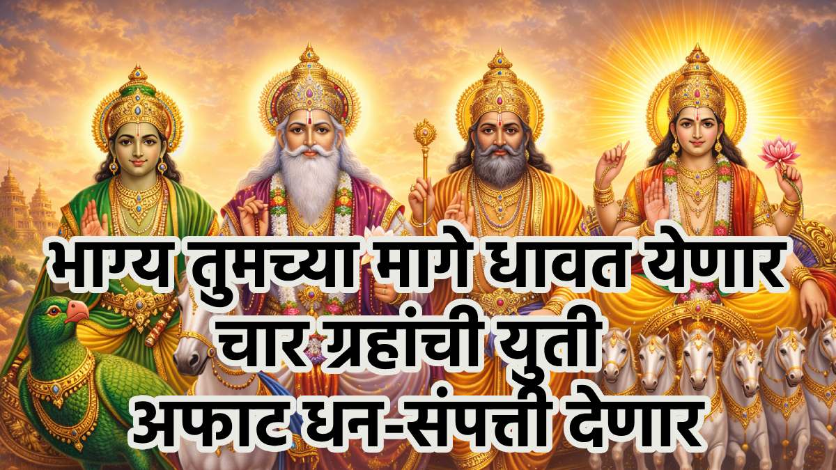 Budh, Shukra, Guru and Surya Yuti