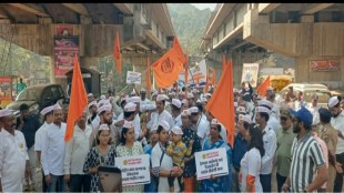 Mumbai Goa highway protest Sangameshwar traffic jam Janakrosh Samiti movement delay