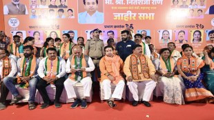 Nitesh Rane Chhatrapati Sambhajinagar election speech Khan vs Bhagva Shan slams Uddhav Thackeray Hindu unity