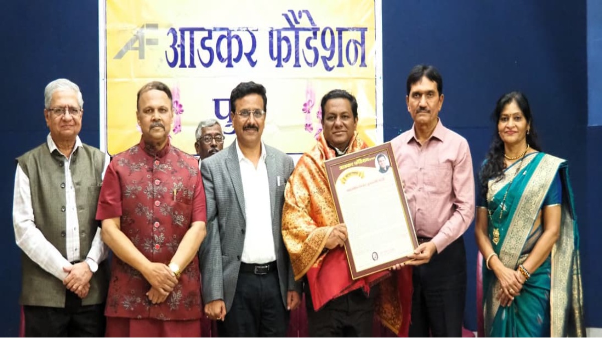 Milind Joshi leadership Future Marathi literature 99th Akhil Bharatiya Sahitya Sammelan success Vinod Kulkarni felicitation pune