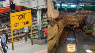 thane station track flooding solution central railway microtunneling project platform drainage underground water channel relief