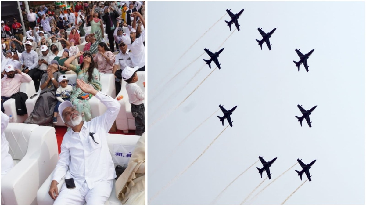 Nashik Air Show 2026 students disappointment low visibility Dada Bhuse ticket price controversy poor planning