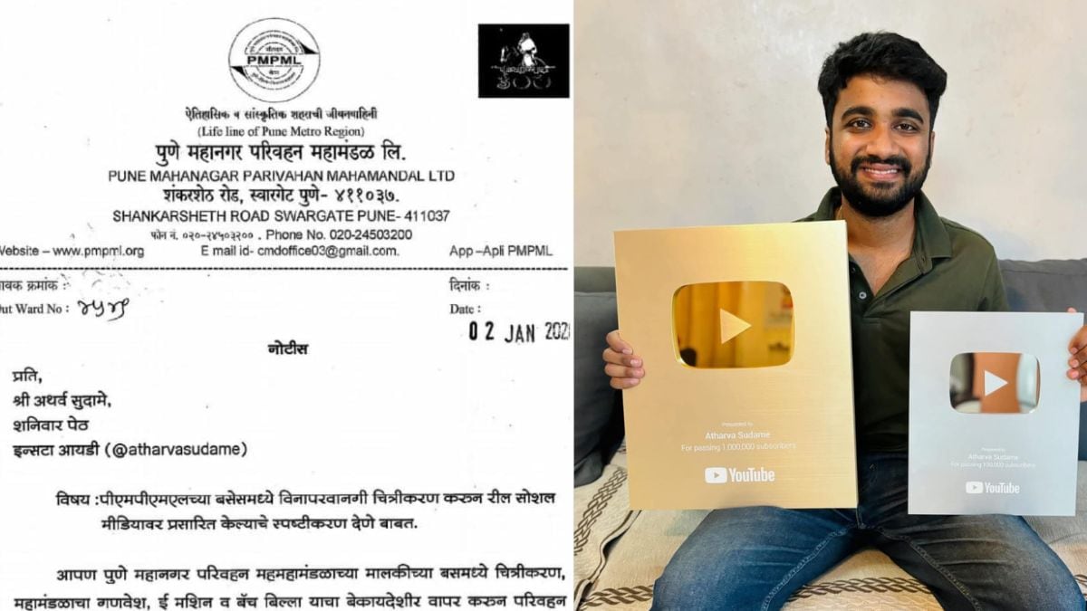 PMPML issues notice to influencer Atharva Sudame for unauthorized filming