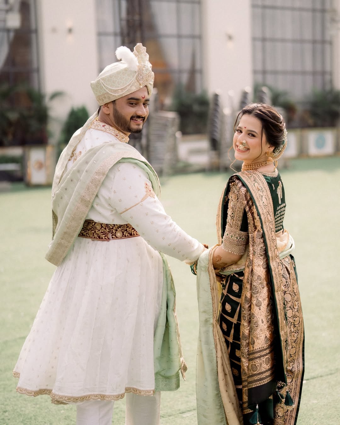 Prajakta Gaikwad Paithani Saree Look