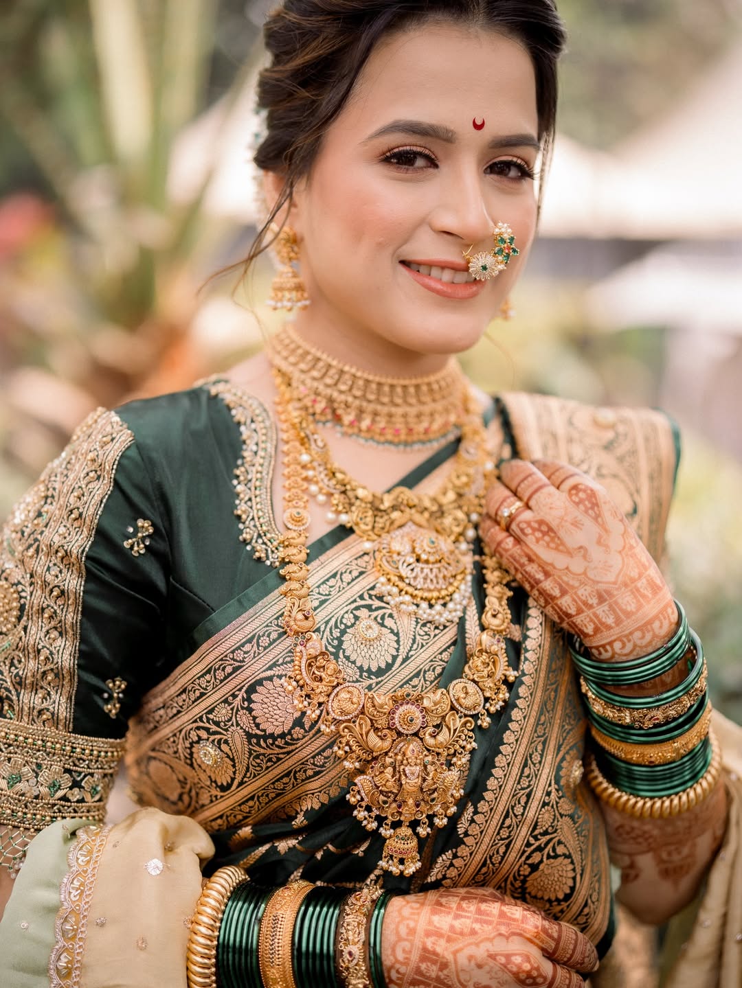 Prajakta Gaikwad Paithani Saree Look