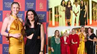 RCB Met Gala Smriti Mandhana Lauren Bell Shreyanka Patil Arundhati Reddy Killer Looks WPL 2026