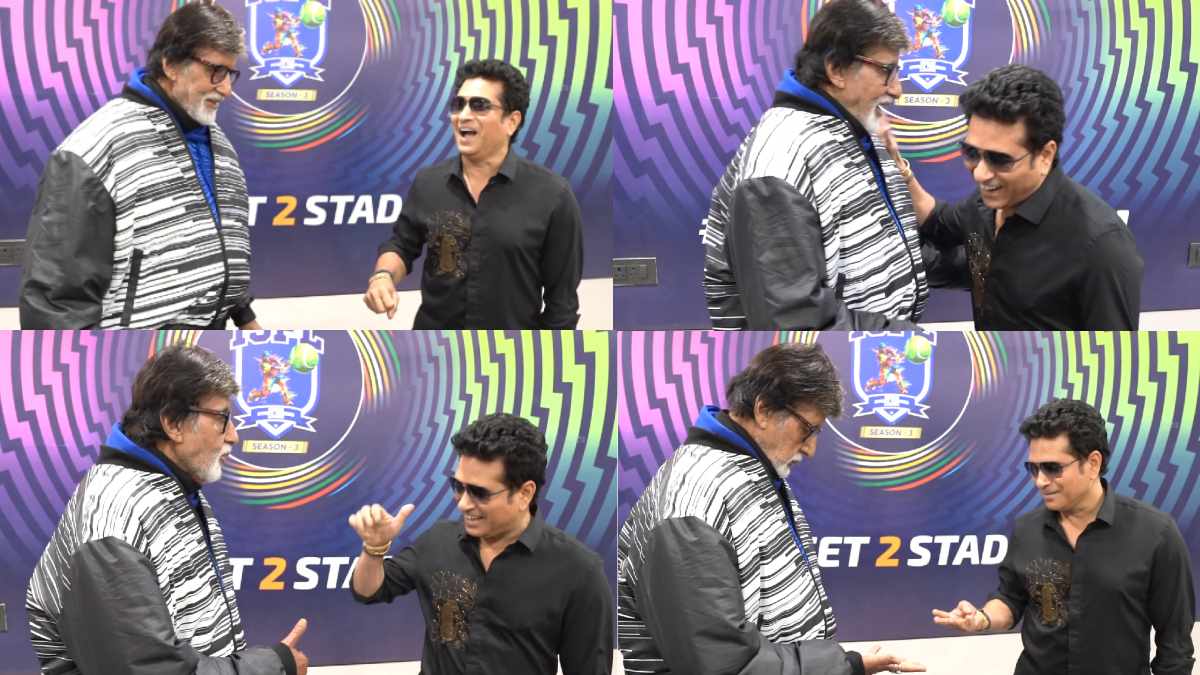 Sachin Tendulkar Amitabh Bachchan Finger Cricket Viral video