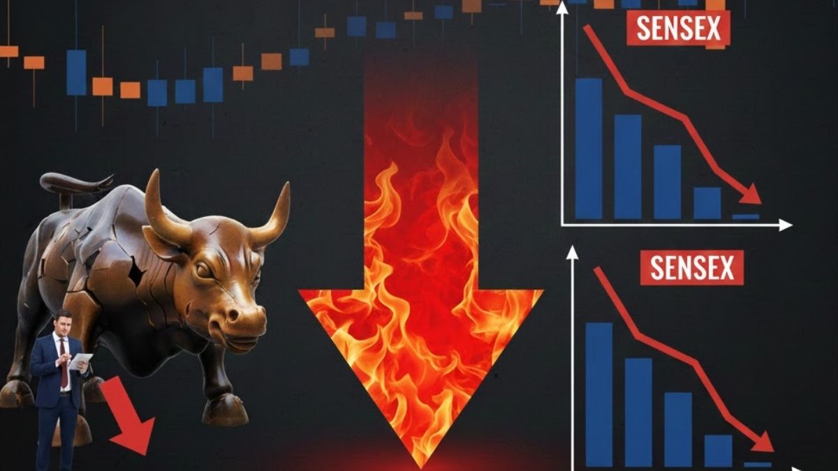 Sensex falls over 500 points reasons