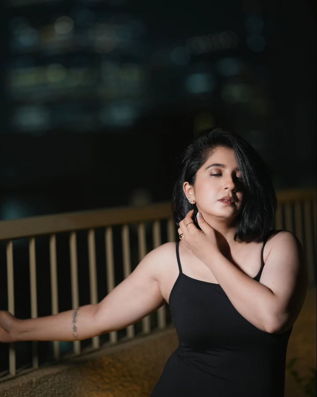 Snehlata Vasaikar Black One Piece Dress Look