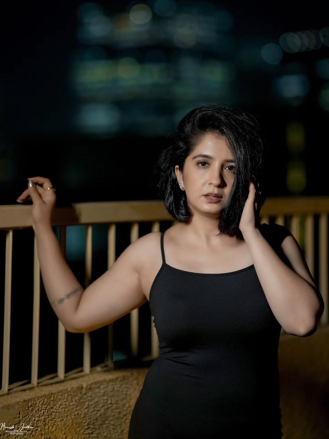 Snehlata Vasaikar Black One Piece Dress Look