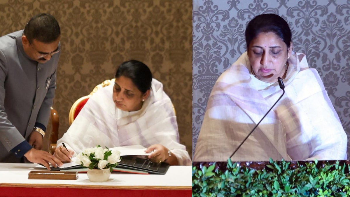 Sunetra Pawar Oath Taking Ceremony