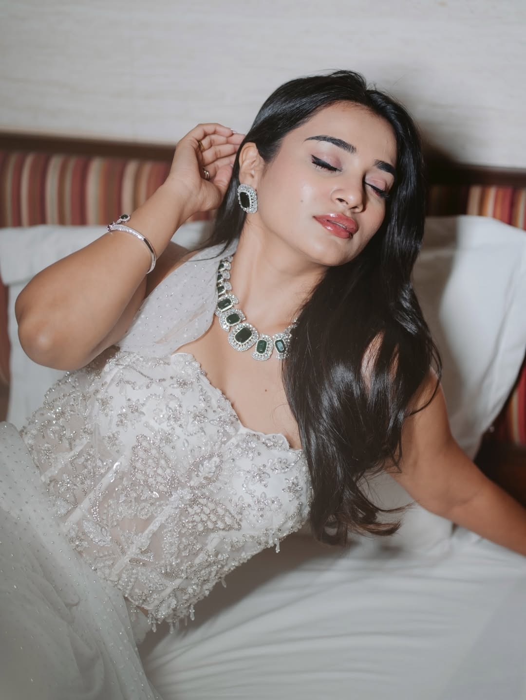 Tanvi Kolte White Gown Look
