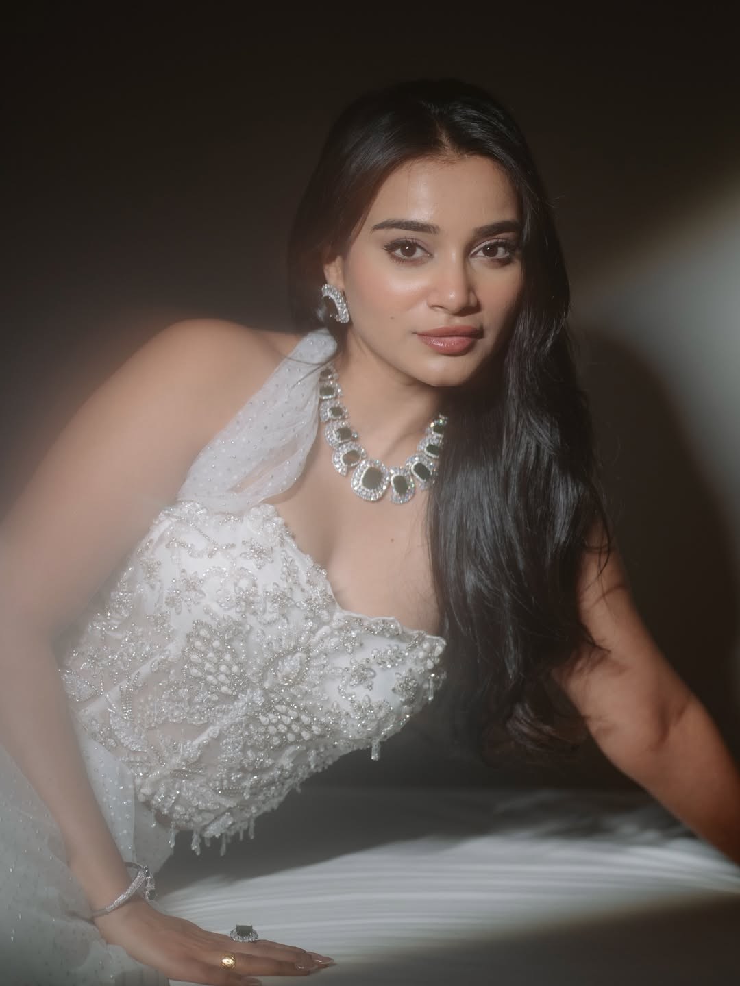 Tanvi Kolte White Gown Look